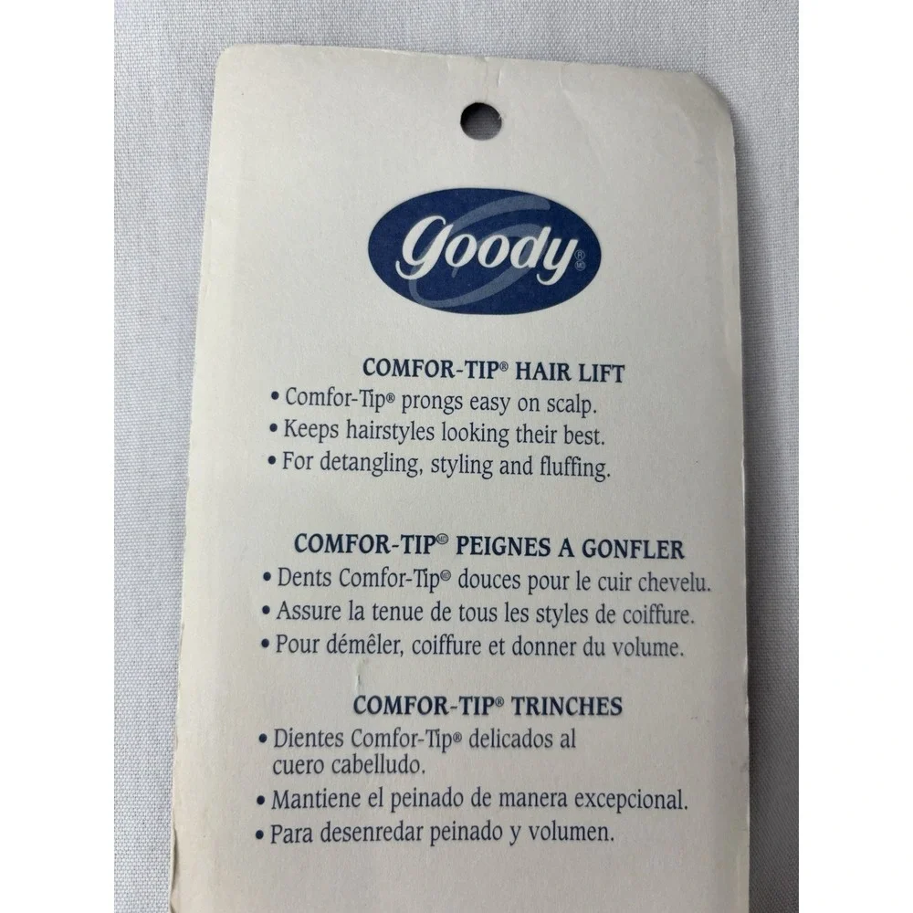 VTG Goody Comfor-Tip Hair Lift-Pink NIP